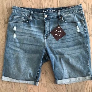 Ava and Viv Bermuda shorts 9” power stretch
